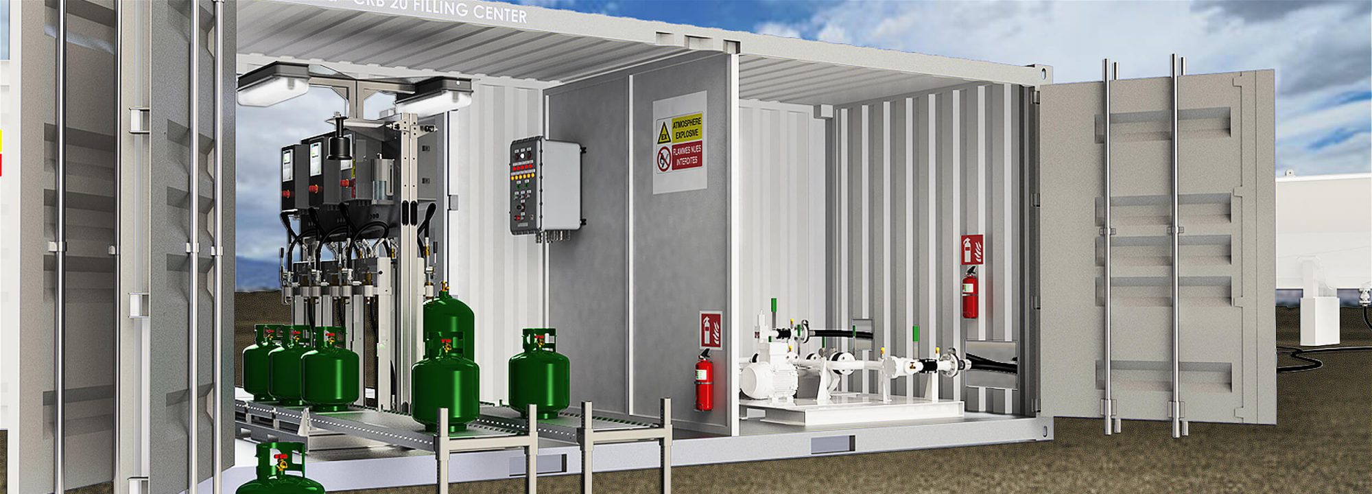 Mobile filling units for LPG cylinders